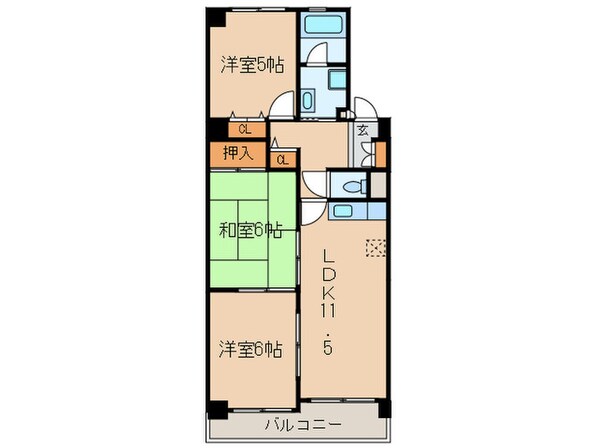 エスポワール五反田の物件間取画像